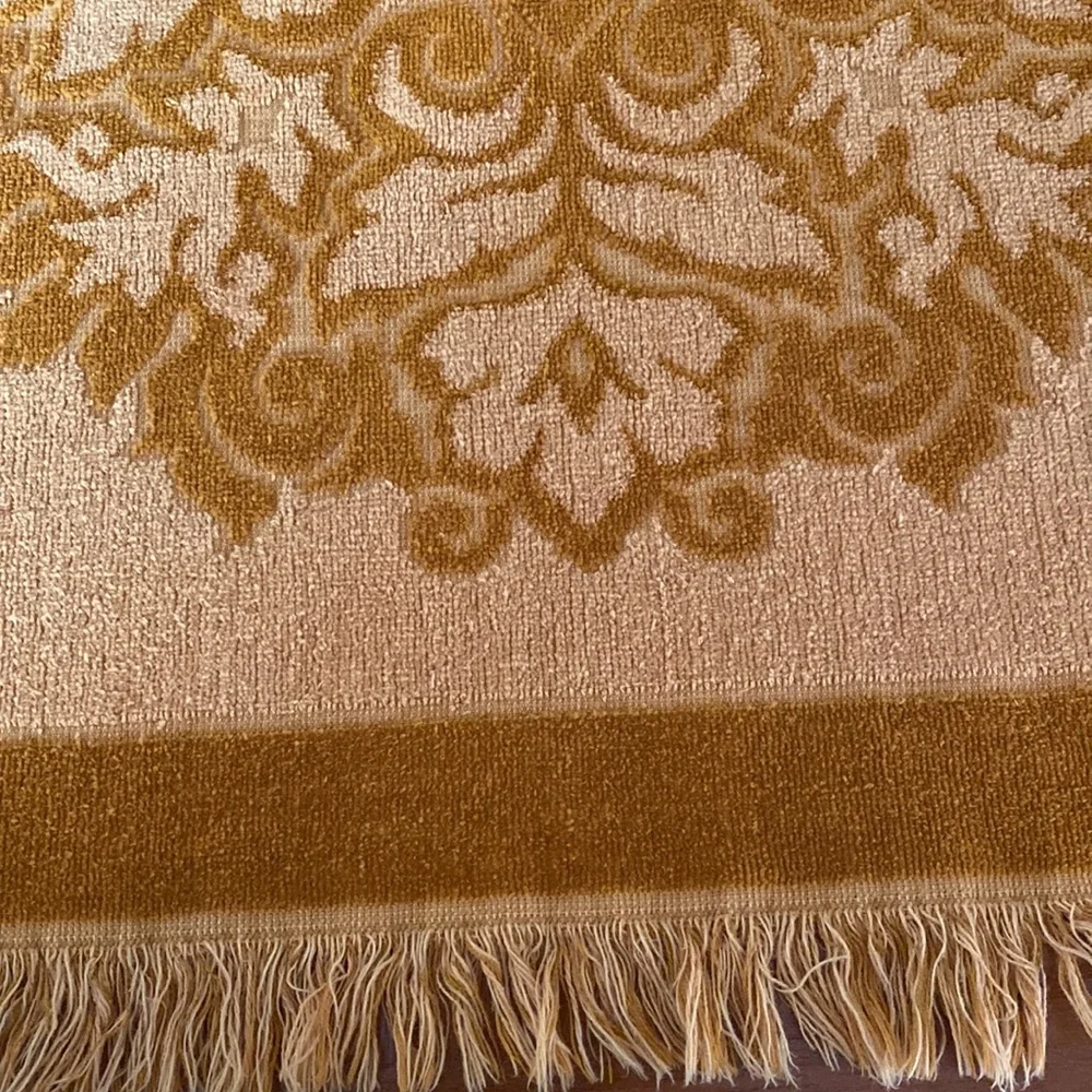 Fieldcrest Vintage Golden Set 2 Bath Towel 2 Wash Cloth 100% Cotton Made In USA